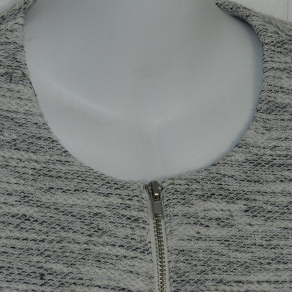 Divided by H&M, zip front blazer, fitted waist, heathered black & white - Picture 2 of 5